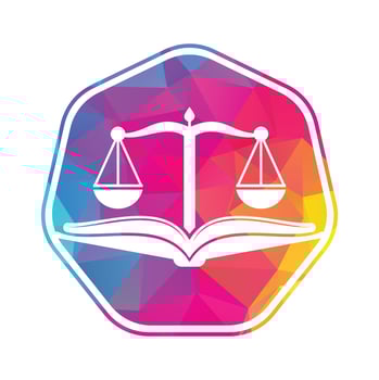 Book law firm logo design icon vector. Law Education Logo Template Design Vector. vector