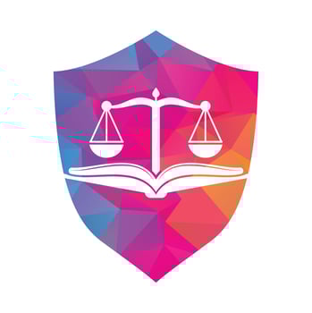 Book law firm logo design icon vector. Law Education Logo Template Design Vector. vector