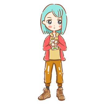 Cute students in school uniforms are jumping happily. flat design style illustration png