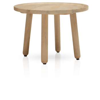 Oak table decorated in the bedroom with cut out isolated on transparent background png