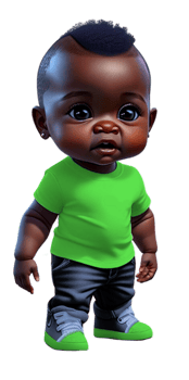 Toddler Boy in Jeans Custom Colored png