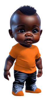 Toddler Boy in Jeans Custom Colored png