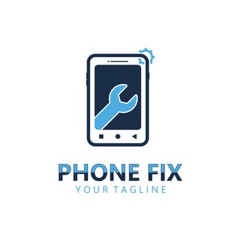 Phone Repair Service Logo Template vector