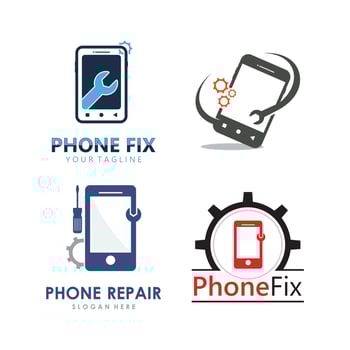 Phone Repair Service Logo Template vector