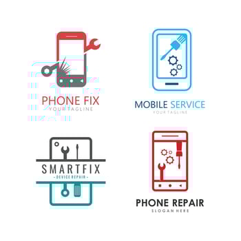 Phone Repair Service Logo Template vector