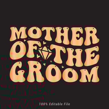 Mother of the groom T-Shirt Graphic vector
