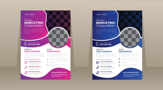 Corporate Business Flyer Template Design vector