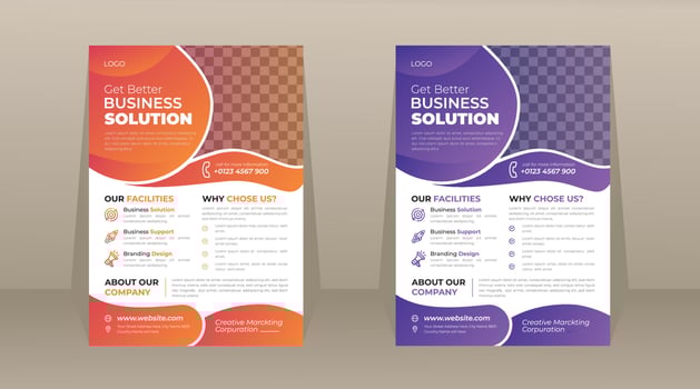 Corporate Business Flyer Template Design vector