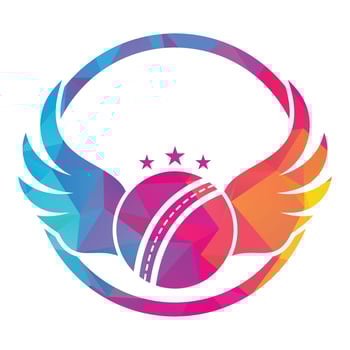 Cricket sports vector logo design template. Cricket ball with wings icon design.