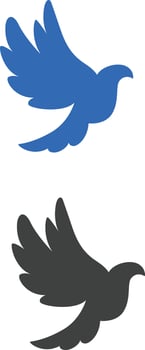 peace Dove sign vector