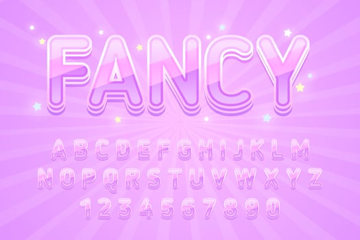 decorative fancy editable text effect vector design