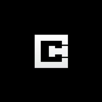 CH monogram letter based logo vector