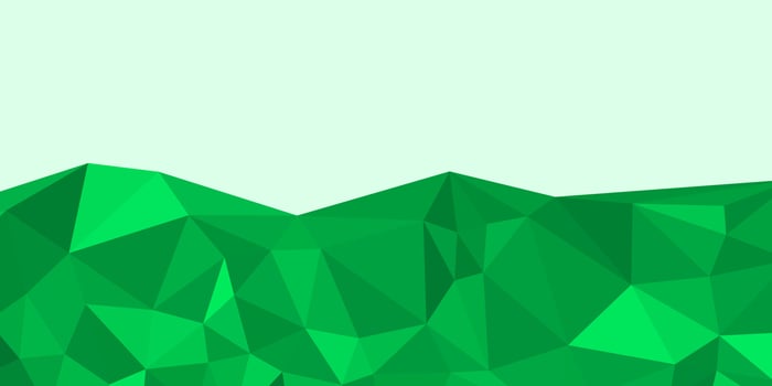 abstract triangles green background. vector illustration.