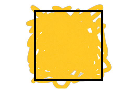 Square Frame Border Background With Color Doodles Element png