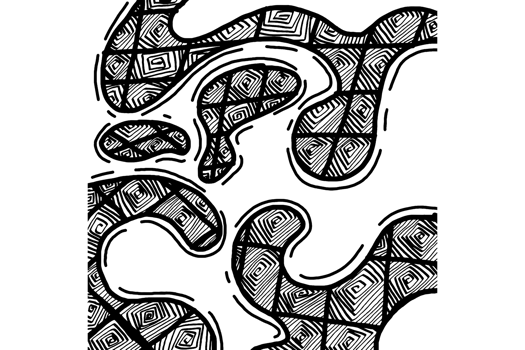 Abstract Liquid Spiral Pattern Design png