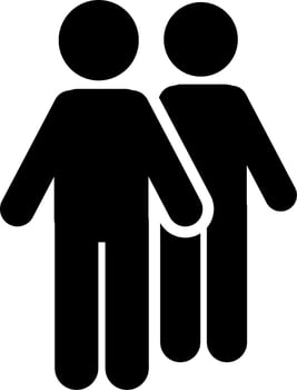 Persons symbol for your infographics. pictogram and stick figure infographic vector