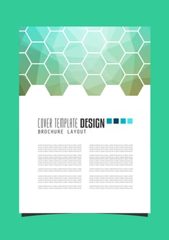 Annual report cover vector