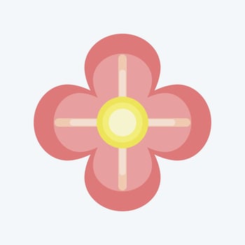 Icon Poppy. related to Flowers symbol. flat style. simple design editable. simple illustration vector