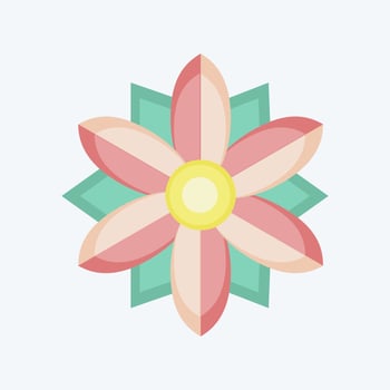 Icon Poinsettia. related to Flowers symbol. flat style. simple design editable. simple illustration vector