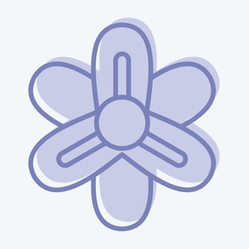 Icon Hyacinth. related to Flowers symbol. two tone style. simple design editable. simple illustration vector