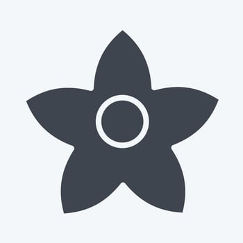 Icon Bollon. related to Flowers symbol. glyph style. simple design editable. simple illustration vector