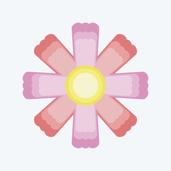 Icon Cosmos. related to Flowers symbol. flat style. simple design editable. simple illustration vector