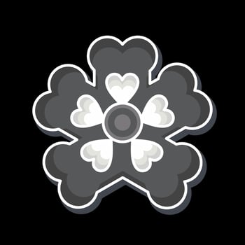 Icon Primrose. related to Flowers symbol. glossy style. simple design editable. simple illustration vector