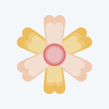 Icon Marigold. related to Flowers symbol. flat style. simple design editable. simple illustration vector