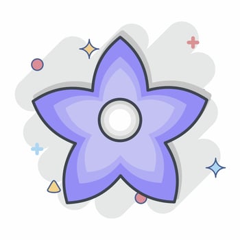Icon Bollon. related to Flowers symbol. comic style. simple design editable. simple illustration vector