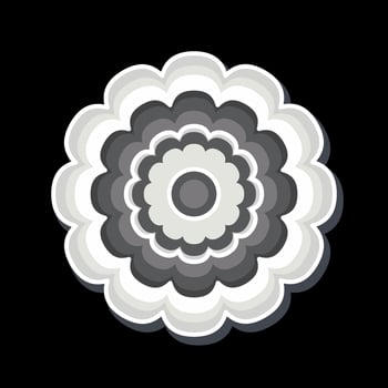 Icon Calendula. related to Flowers symbol. glossy style. simple design editable. simple illustration vector
