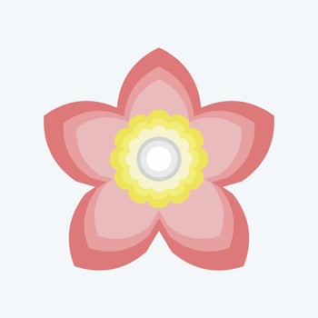 Icon Gardenia. related to Flowers symbol. flat style. simple design editable. simple illustration vector