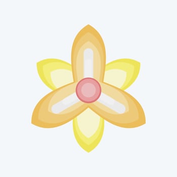 Icon Gladiolus. related to Flowers symbol. flat style. simple design editable. simple illustration vector