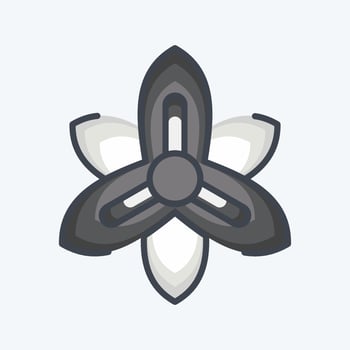 Icon Gladiolus. related to Flowers symbol. doodle style. simple design editable. simple illustration vector