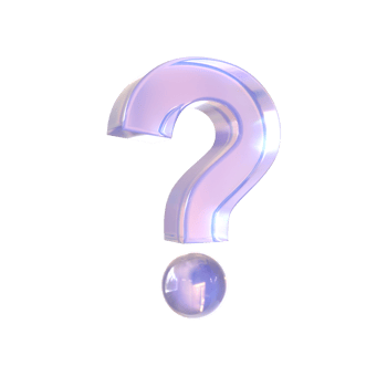 crystal  Question mark Symbol 3D on isolated background. 3D render. png