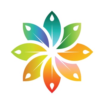 Flower colorful symbol EPS10 - Vector illustration