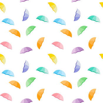 Seamless background with pastel colored umbrellas png
