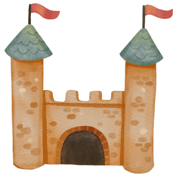 Fairy tale watercolor cartoon png