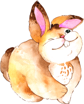 Forest Animal cartoon character watercolor png