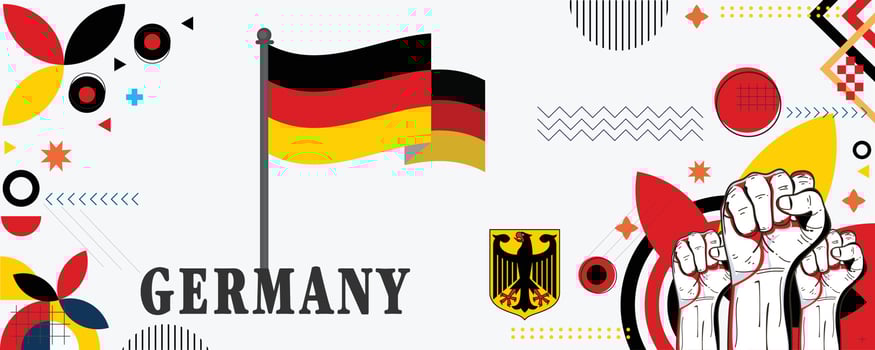 GERMANY national day banner design vector eps