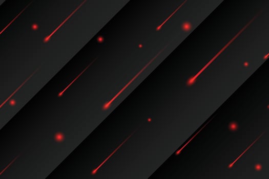 Dark background with shinny red lines. Dark techno background. vector