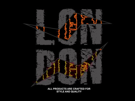 design tshirt streetwear clothing london vector typography perfect for modern apparel