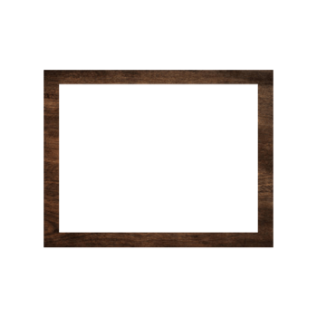 Decorative vintage frames and borders, brown wooden frame on transparent background png