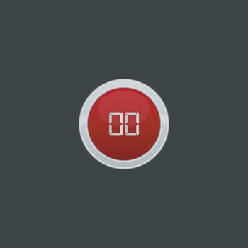 zero button vector icon collection.