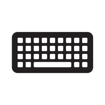 keyboard icon vector