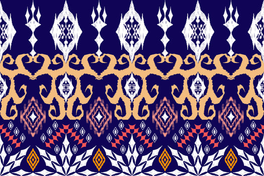 Ethnic Figure aztec embroidery style. Geometric ikat oriental traditional art pattern.Design for ethnic background,wallpaper,fashion,clothing,wrapping,fabric,element,sarong,graphic,vector illustration vector