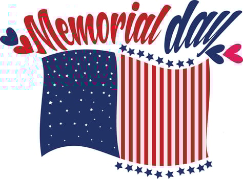 Memorial day bannar vector