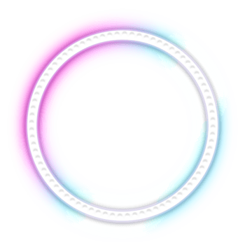 neon circle frame png
