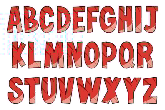 Handcrafted Dinosaur Skin Letters. Color Creative Art Typographic Design vector