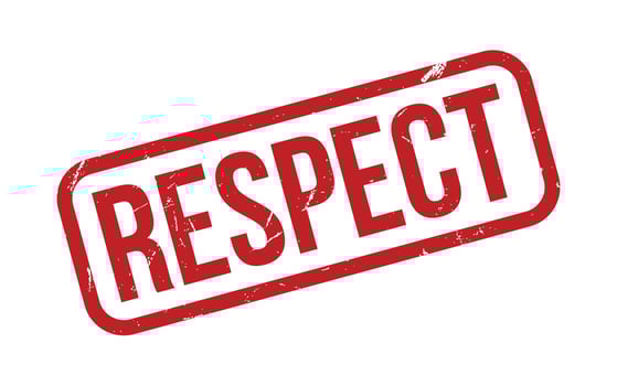 Red Respect Rubber Stamp Seal Vector