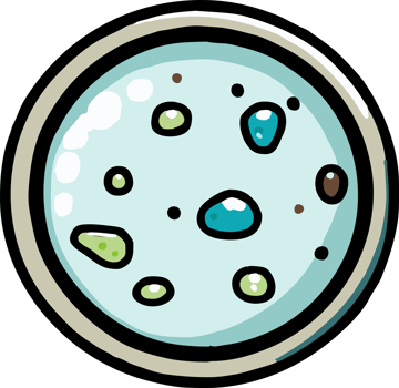 Petri dish png graphic clipart design